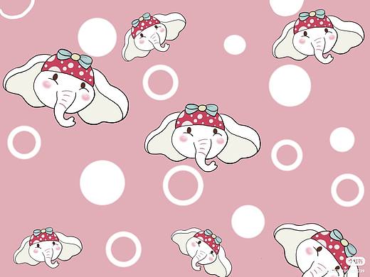 原创插画 大象 图案|手机壳|家纺|多领域