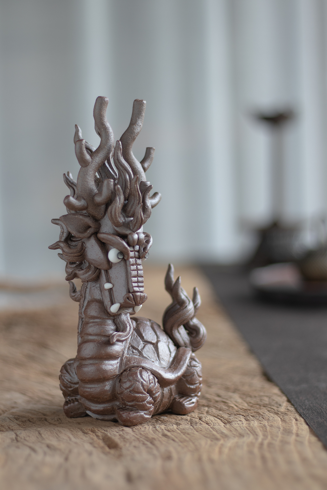 器十二 景德镇手工捏雕 神兽鳌 摆件