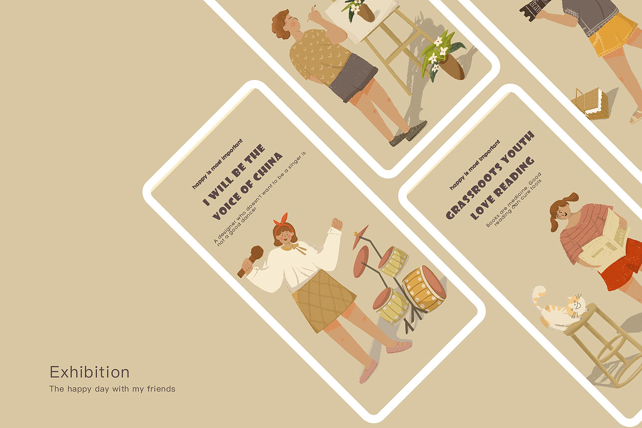 happy day（图ZMjI4MzMyMTM2） - 商业插画 - 站酷设计师ccsirini原创素材 - 站酷ZCOOL