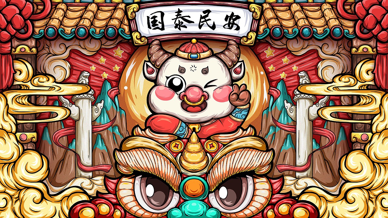 国潮风插画合集
