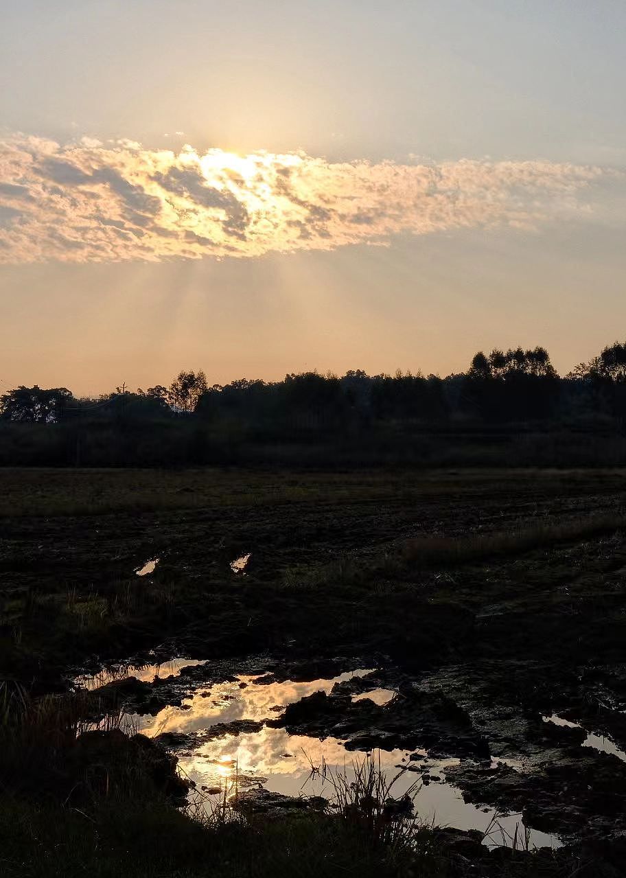 2023年春节乡村的早上2