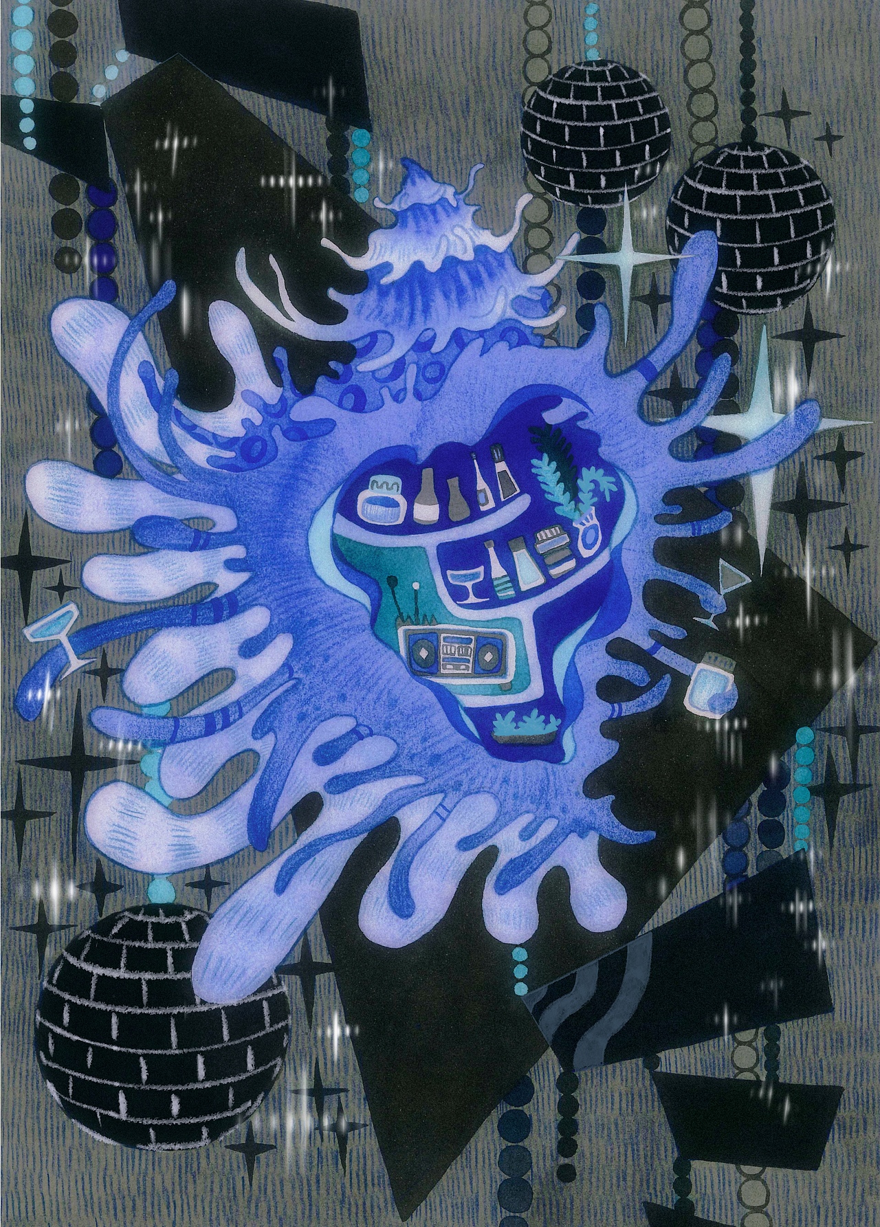 泡泡俱乐部（图ZMzE0NzExODI4） - 艺术插画 - 站酷设计师小鹬_yuunie原创素材 - 站酷ZCOOL