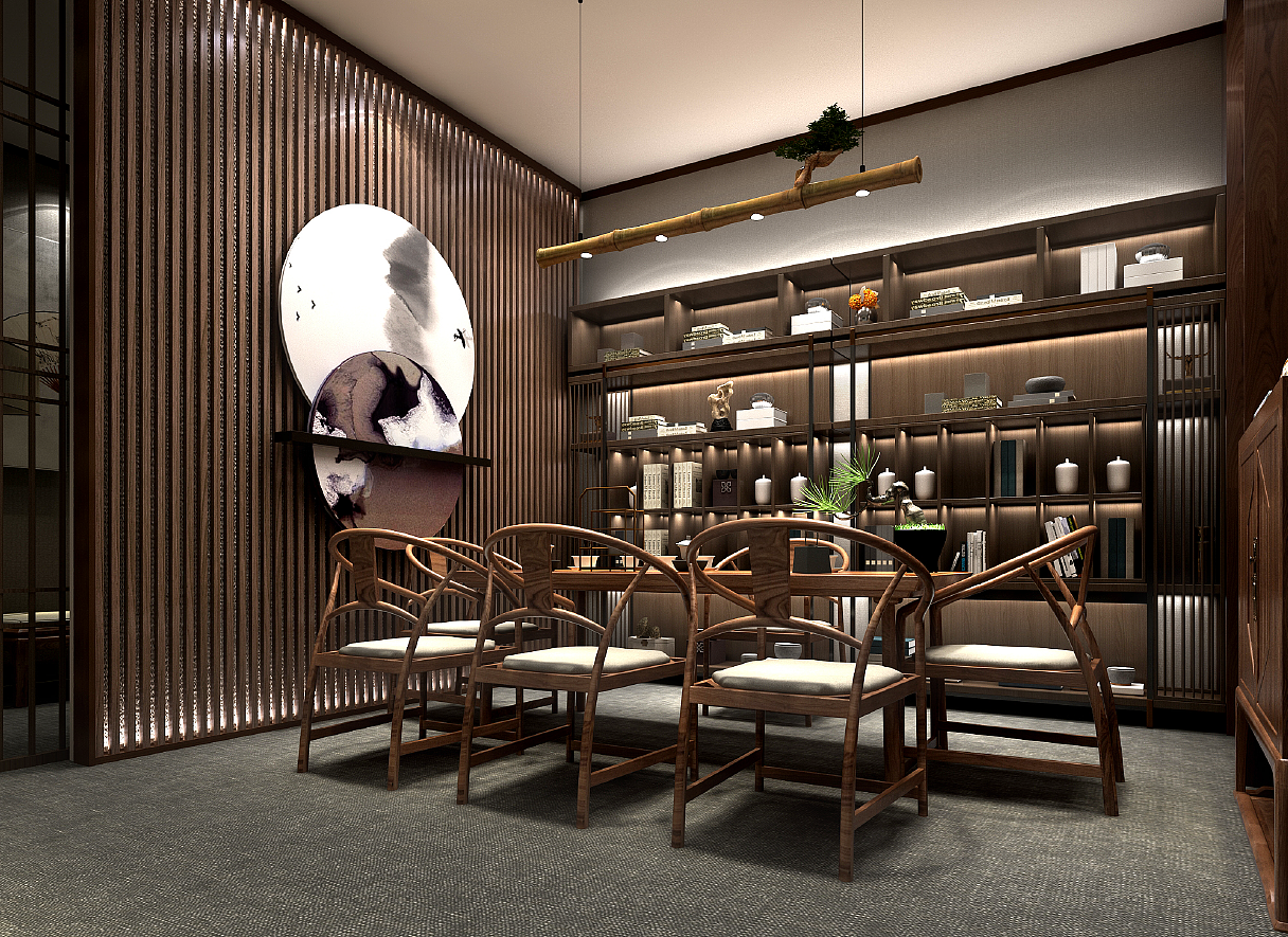 70平方珠宝会所效果图高端文玩玉器珠宝店设计效果图