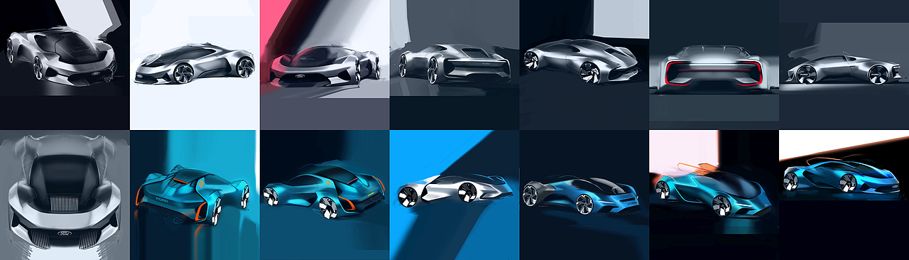 >Fordzilla P1< 福特欧洲网络虚拟游戏赛车设计(2020)（图ZMjM2NjcwMTMy） - 机械/交通 - 站酷设计师benn原创素材 - 站酷ZCOOL