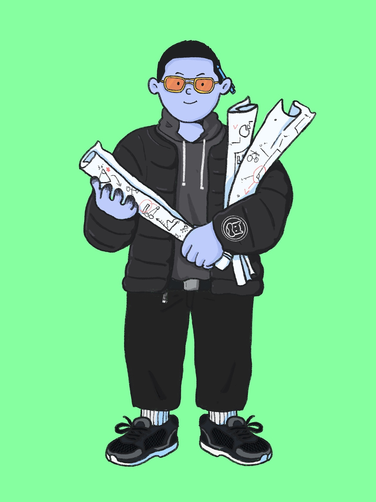 整理一下之前画的一组人物（图ZMTQwNzU4Mjg0） - 商业插画 - 站酷设计师一条大咸鱼原创素材 - 站酷ZCOOL