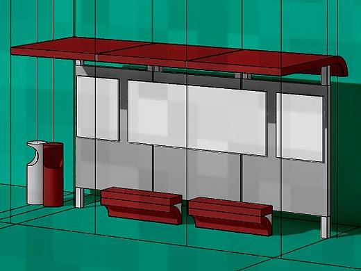 公共汽车站台设计