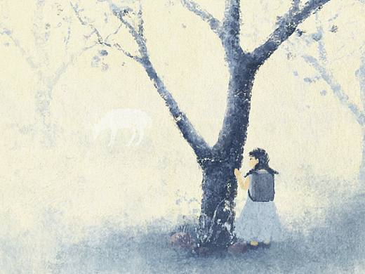 消失的那只白鹿（个人主页-ZNjg1NTAwMjg=） - 艺术插画 - 站酷设计师西云乐乐Le原创素材 - 站酷ZCOOL