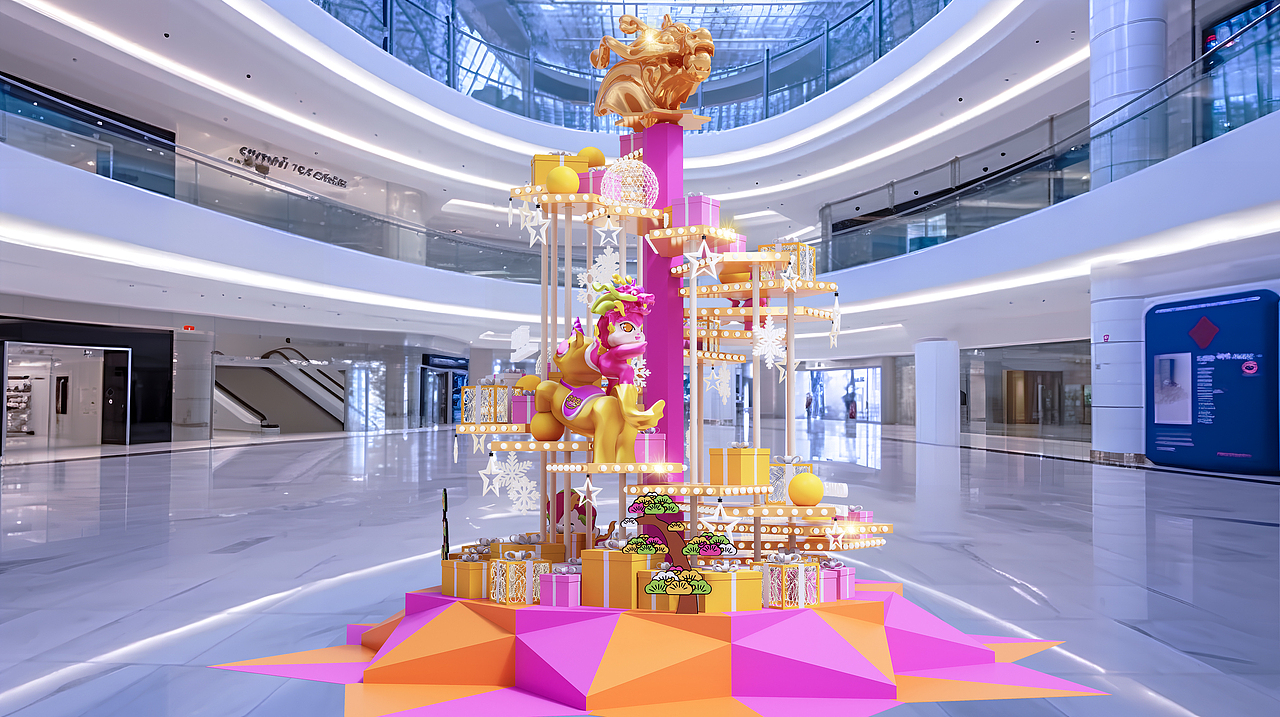 DP形式可中庭使用
也可置于户外昭示场景的八面玲珑结构<br>------------------------------------------<br>DP form can be used in atrium<br>An eight sided and exquisite structure that can also be placed outdoors to showcase the scene