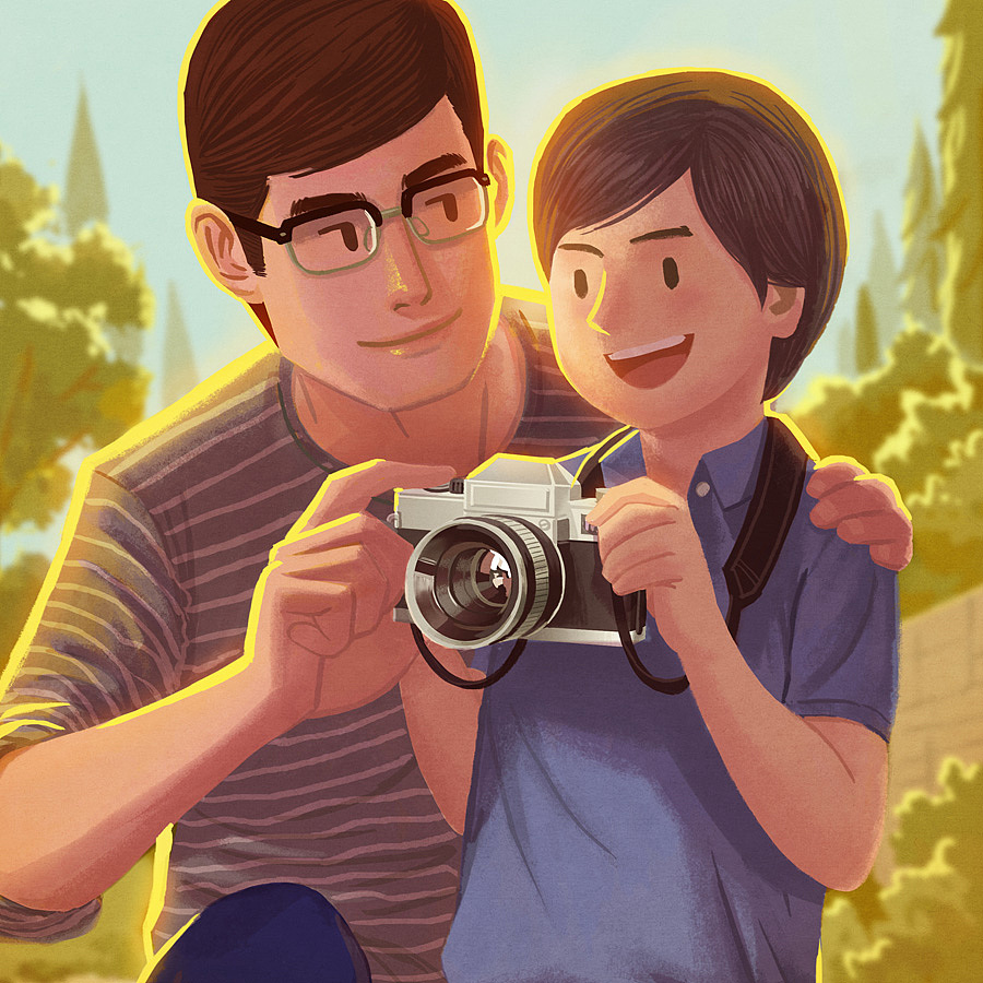 心的旅程，父亲节小记（图ZNTE2OTcwMjA=） - 商业插画 - 站酷设计师zerohole原创素材 - 站酷ZCOOL