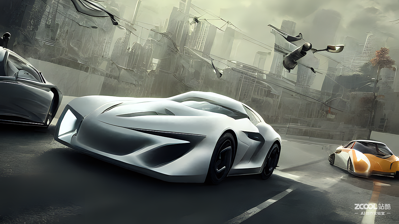 #AI创作实验室#科技感十足的未来汽车