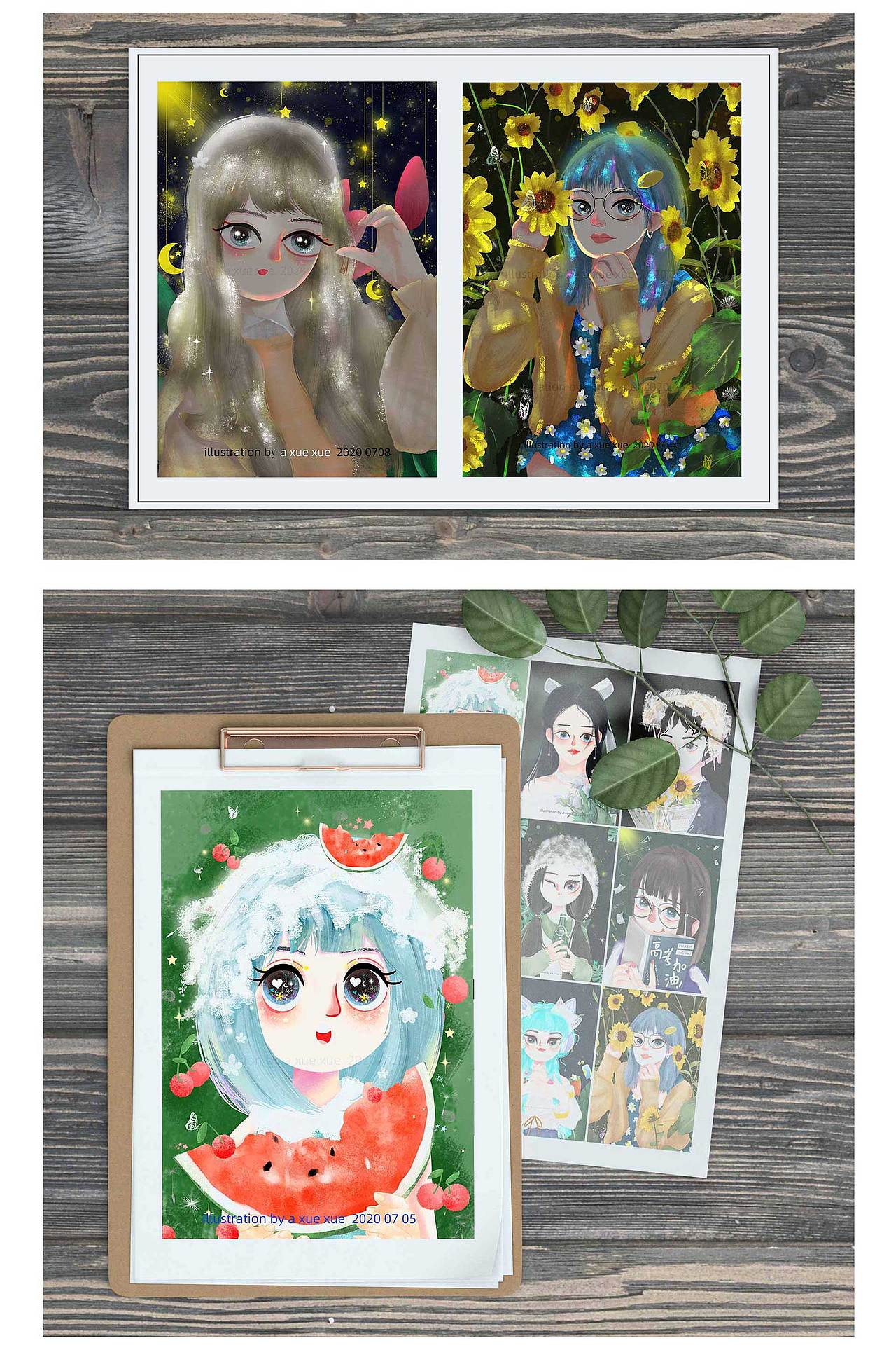 7月插画总结（图ZMjE5MjU2NjI0） - 创作习作 - 站酷设计师阿雪雪是我原创素材 - 站酷ZCOOL