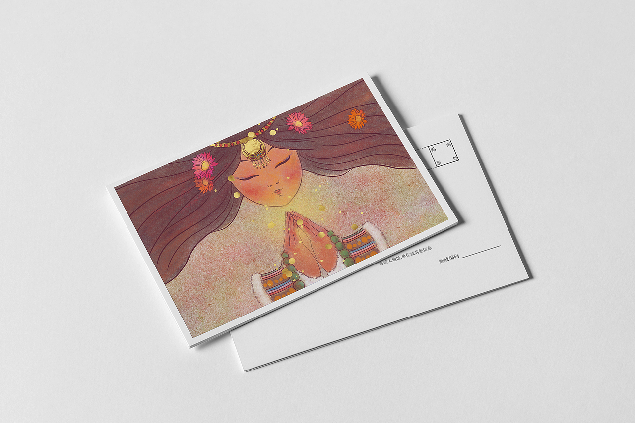 文创插画设计《拉萨两则》（图ZMzAzMDU3ODMy） - 创作习作 - 站酷设计师pom木九原创素材 - 站酷ZCOOL