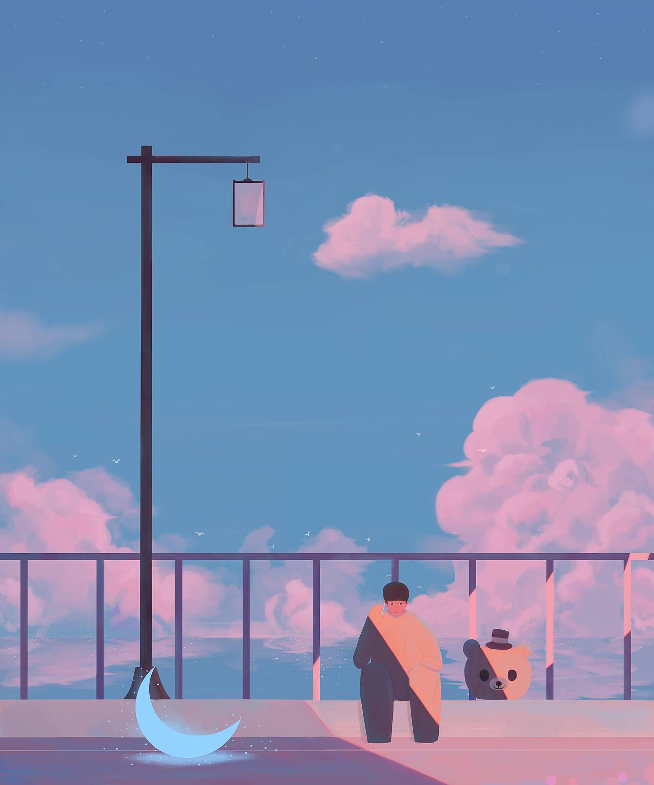 光亮失眠的世界一个秋昨日的他 会丢在哪 轻描了往事 淡写晚霞lonely