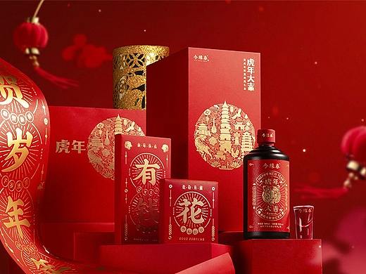 今缘春虎年礼盒丨吉事花生产品摄影 