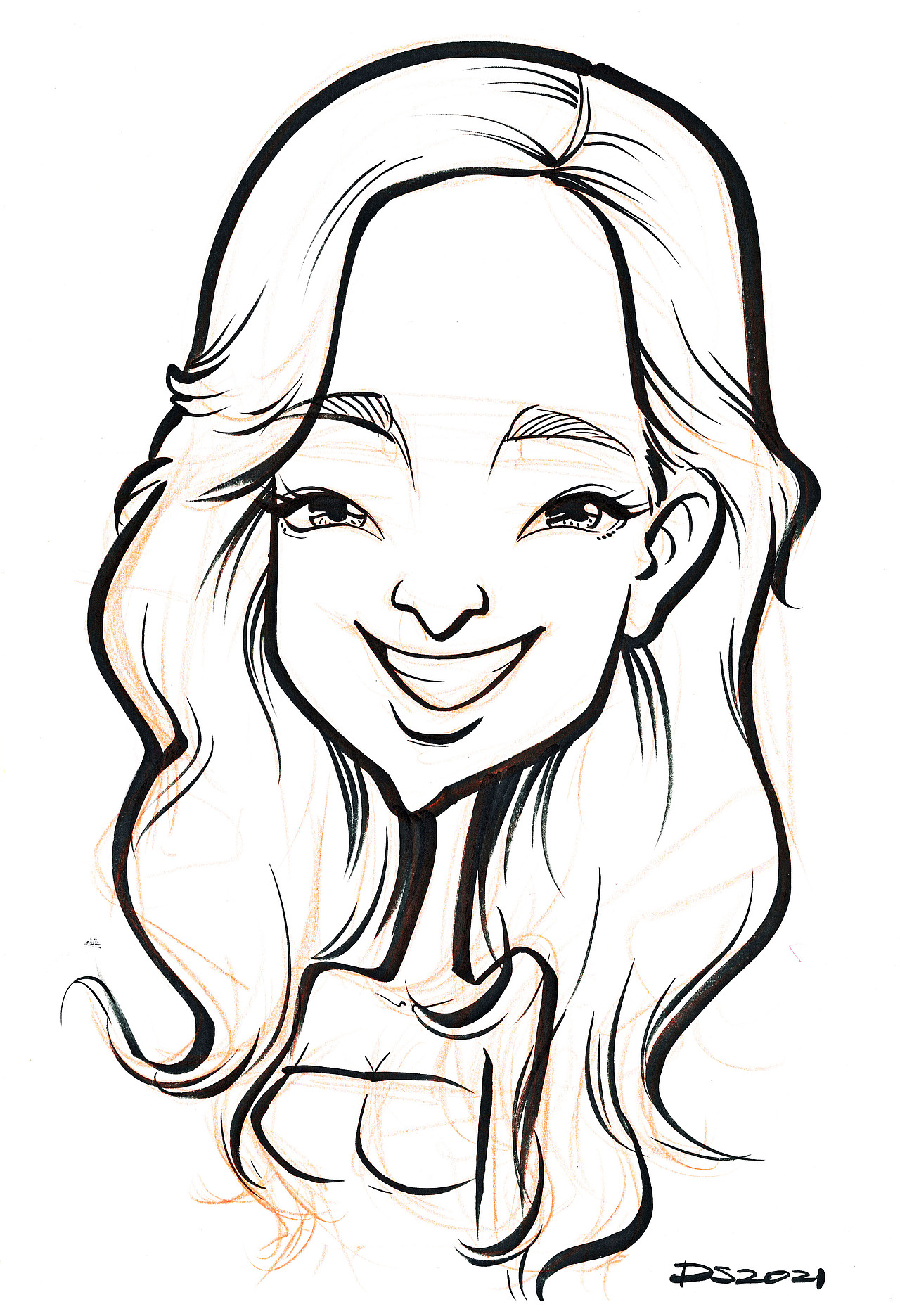 肖像漫画似颜绘手绘线稿|动漫|单幅漫画|大叔漫画_原创作品-站酷zcool