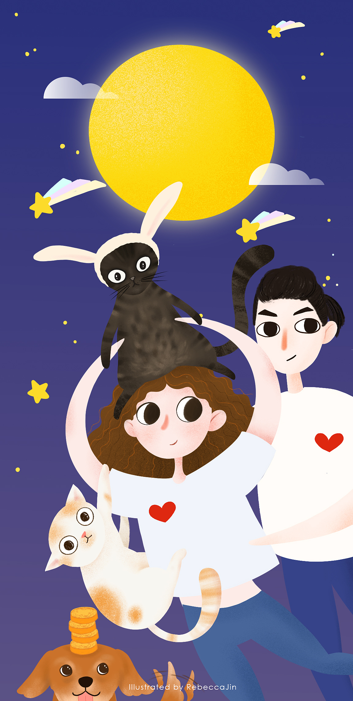 中秋贺图（图ZMTc3MjU1NTQ0） - 创作习作 - 站酷设计师霹雳酷锤锤原创素材 - 站酷ZCOOL
