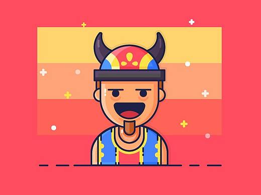 描边风人物——临摹
