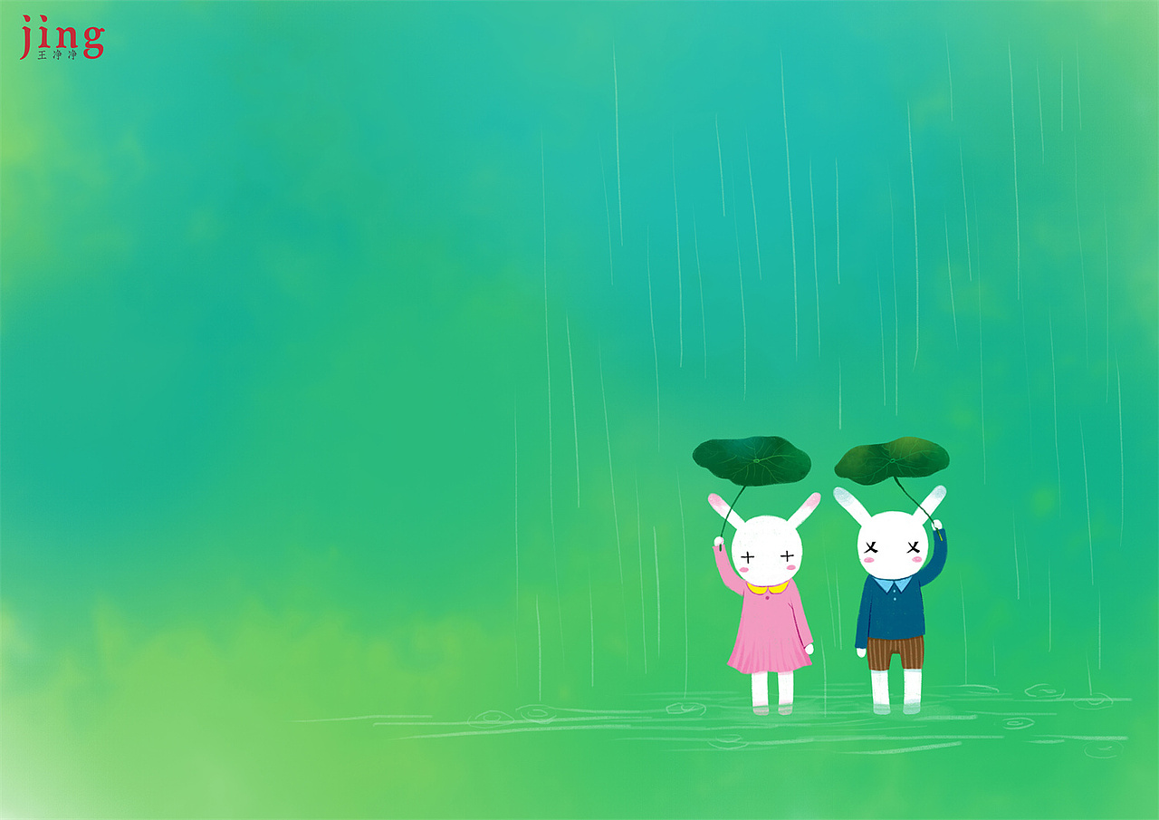 兔年插画合集 60幅艾玩兔横版壁纸插画（图ZMzEzNDI0NDM2） - 儿童插画 - 站酷设计师画儿晴天原创素材 - 站酷ZCOOL