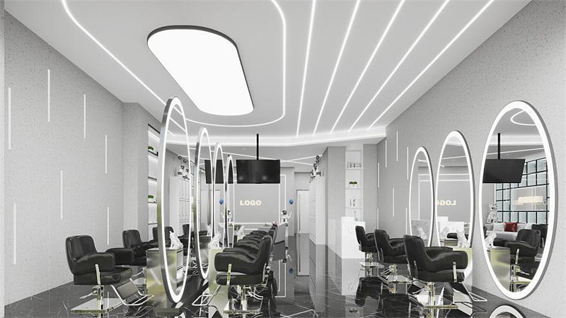 成都理发店设计|美发店装修|美业设计|美发店设计分享（图ZMjk2ODAyMTM2） - 商业空间设计 - 站酷设计师美业装修设计原创素材 - 站酷ZCOOL