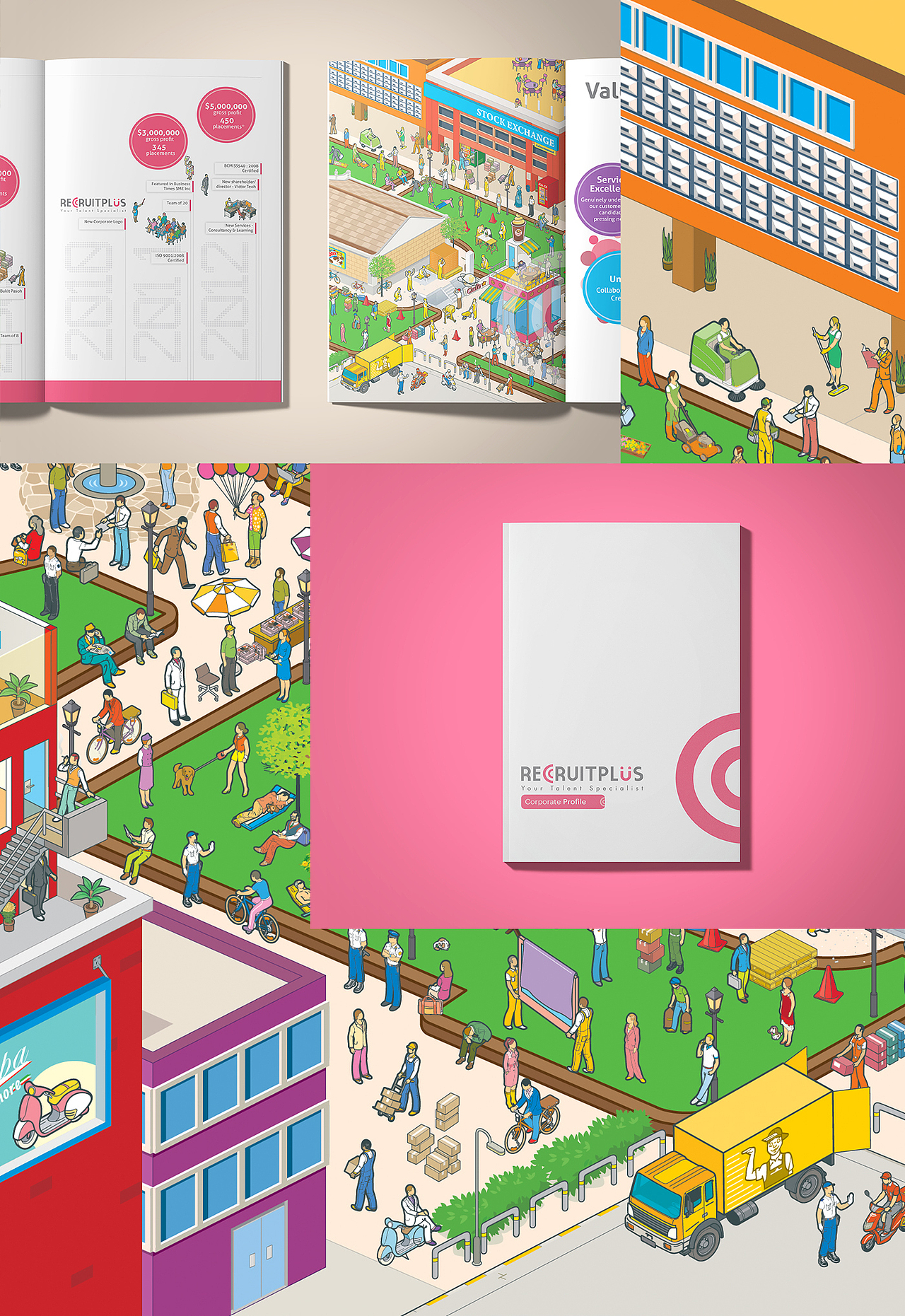 Recruitplus Corporate Profile Brochure Design（图ZMzA5MTU5Nzgw） - 书籍/画册 - 站酷设计师rayzong原创素材 - 站酷ZCOOL