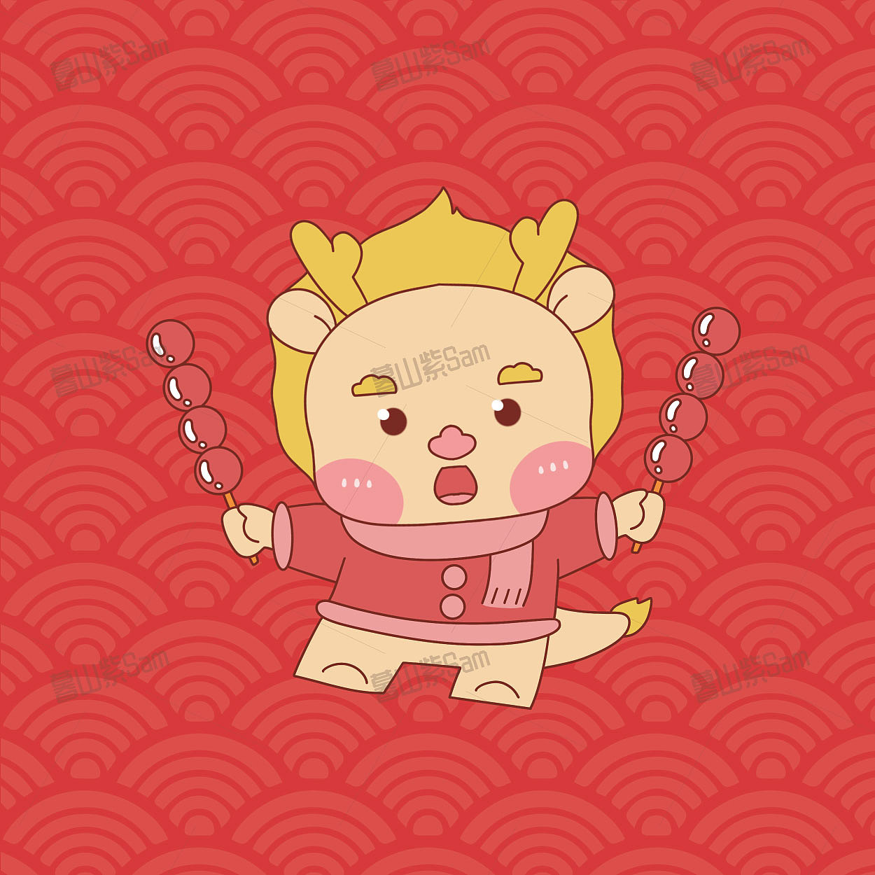 小龙IP卡通形象吉祥物龙设计