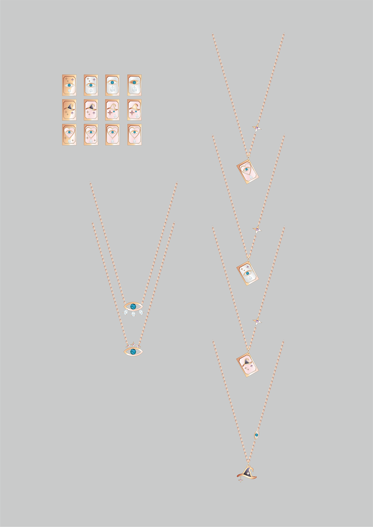 神秘塔罗牌元素轻复古珠宝首饰设计——猫塔罗（图ZMzY1ODY4ODI0） - 首饰设计 - 站酷设计师WW帽子原创素材 - 站酷ZCOOL