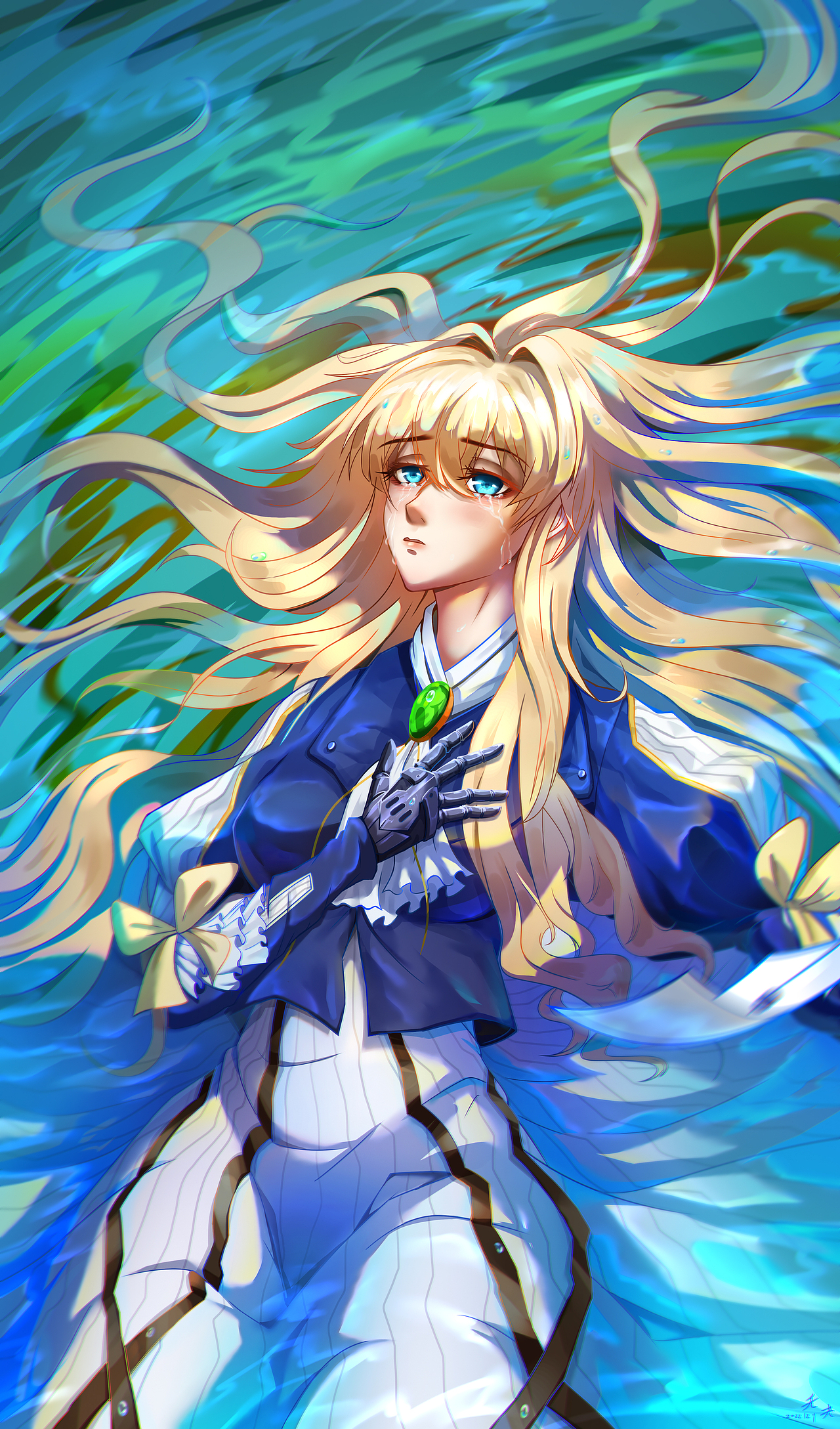 《紫罗兰的永恒花园》薇尔莉特手写信