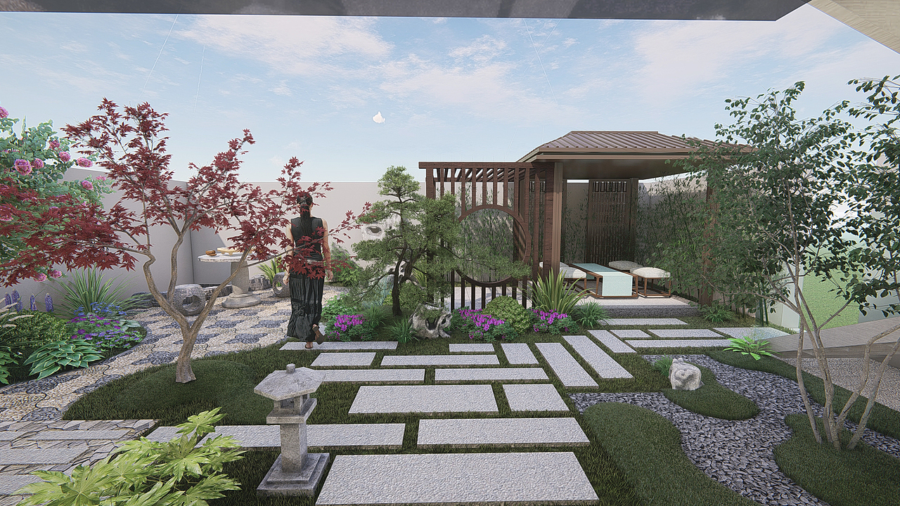 小庭院设计效果图