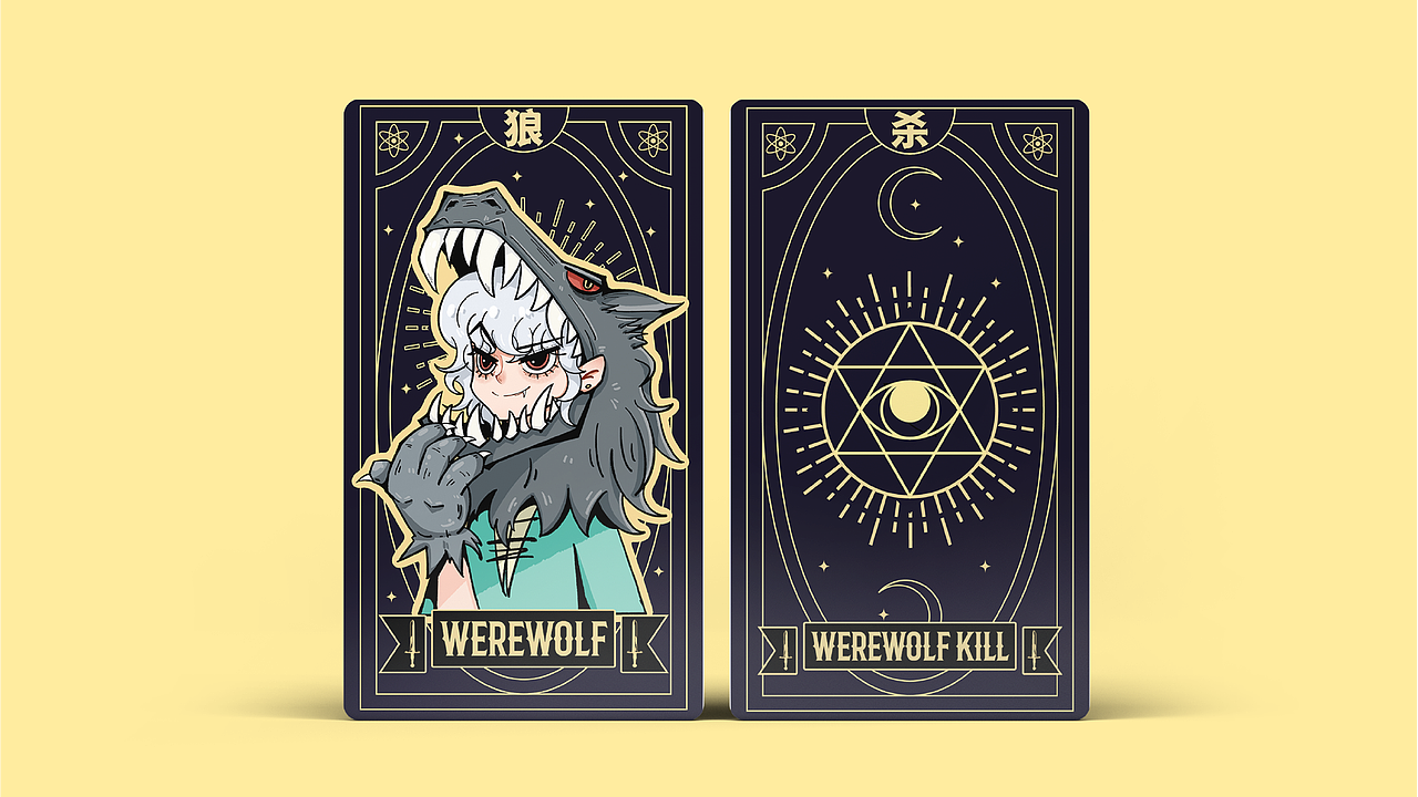 狼人杀卡牌设计（图ZMzIxODI1NjU2） - 商业插画 - 站酷设计师鱼白白Yubi原创素材 - 站酷ZCOOL