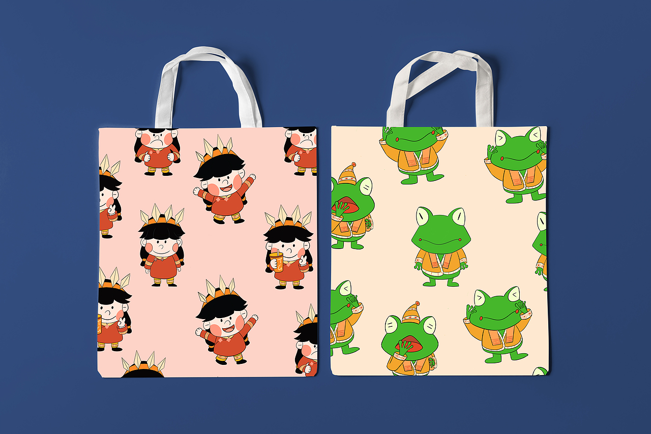 广西铜鼓IP形象设计和插画制作（图ZMzE4OTUzNDYw） - IP形象 - 站酷设计师门口家的大橘原创素材 - 站酷ZCOOL