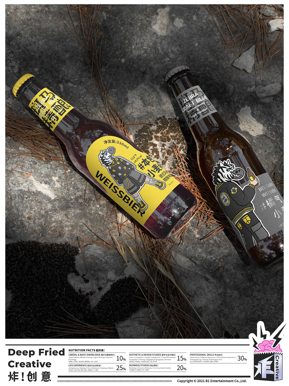 就是心够野! 斑马精酿品牌升级|"炸!创意"作品