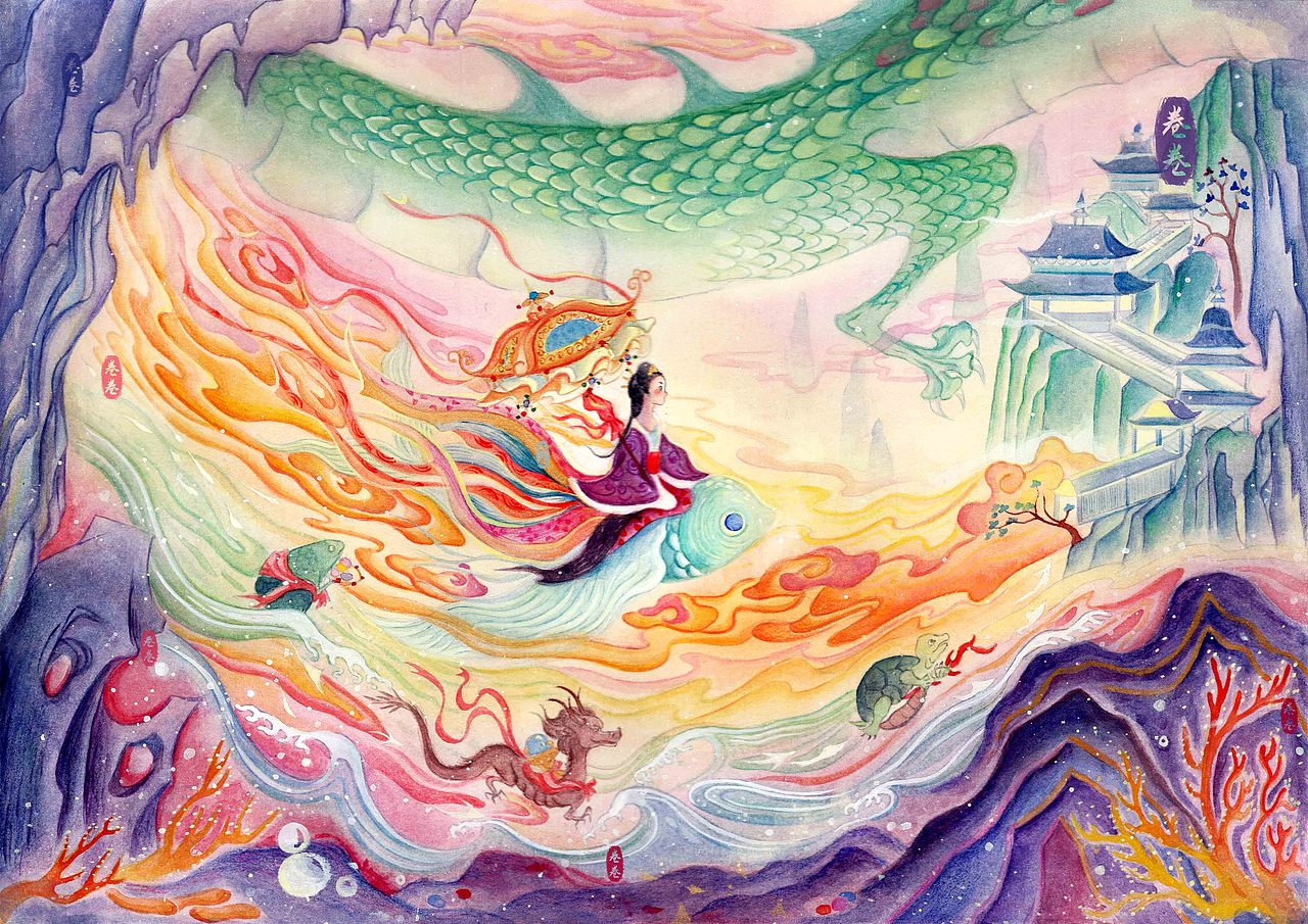 原创手绘插画（图ZMzU5ODA0MzQ4） - 商业插画 - 站酷设计师fish卷卷原创素材 - 站酷ZCOOL