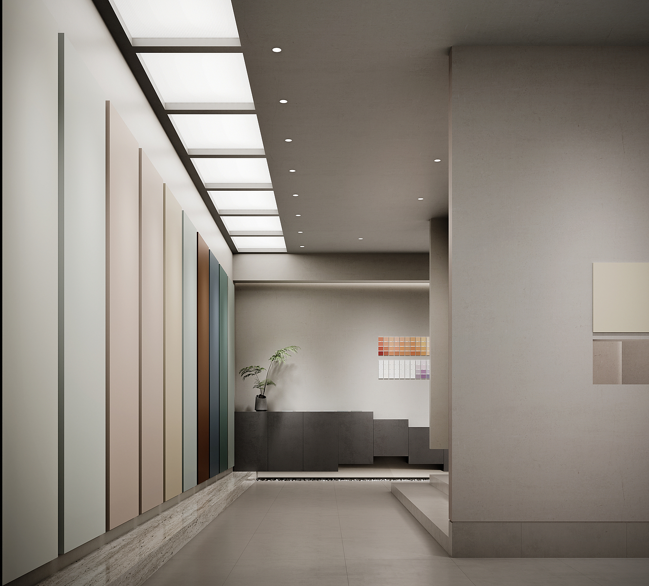 周笙笙全案设计 | 150m²德国Alpina阿尔贝娜涂料展厅（图ZMzM2ODk2OTEy） - 商业空间设计 - 站酷设计师周笙笙全案设计原创素材 - 站酷ZCOOL