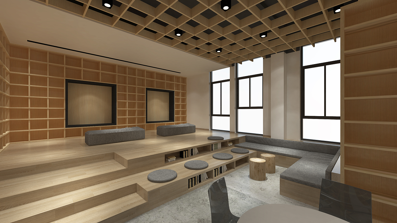 【三景装饰】金城社区党群服务中心|空间|家装设计|sjzs - 原创作品