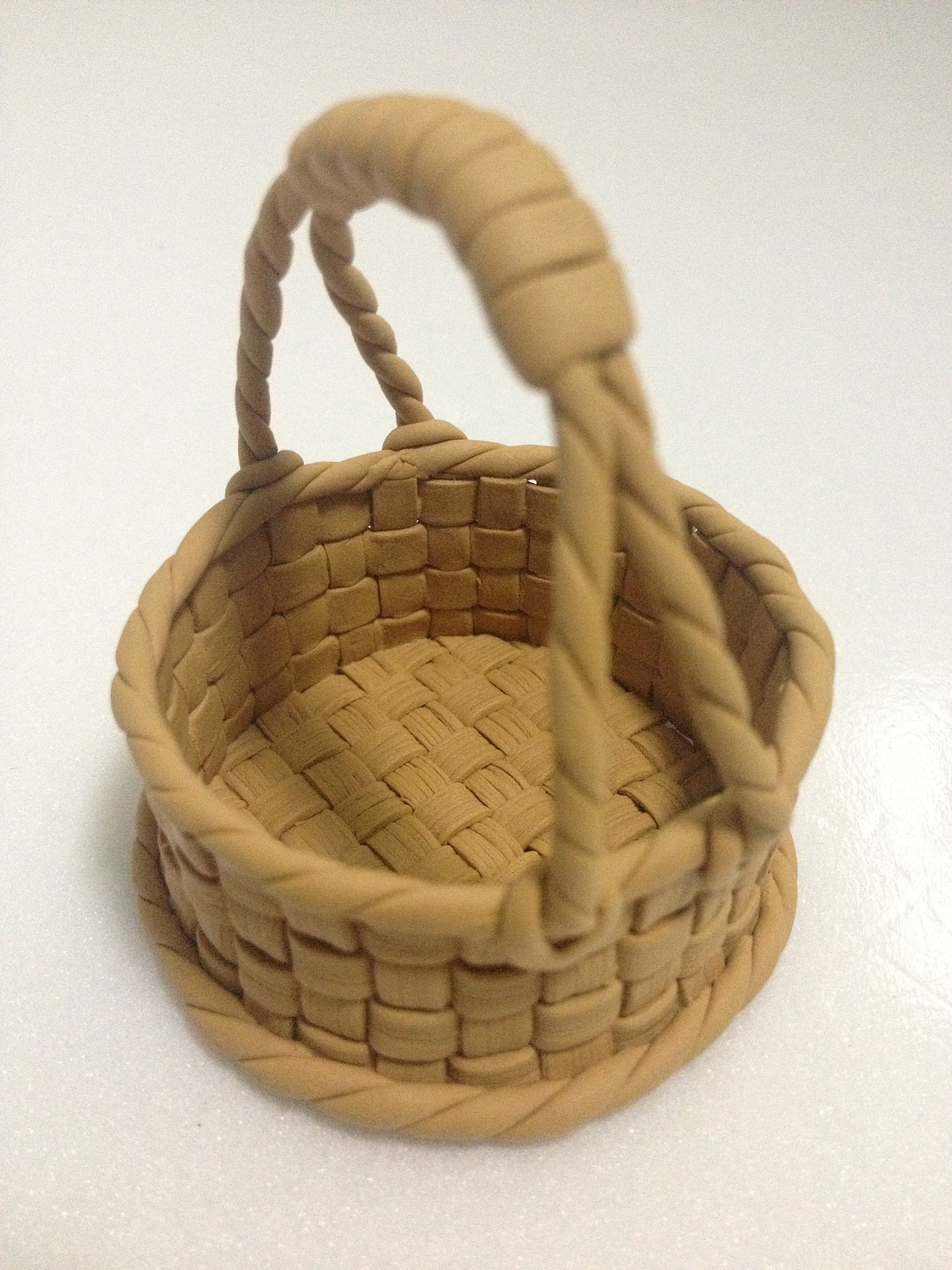 粘土编织水果篮