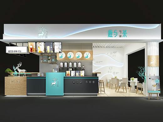 鹿与茶_奶茶店SI设计_奶茶品牌全案