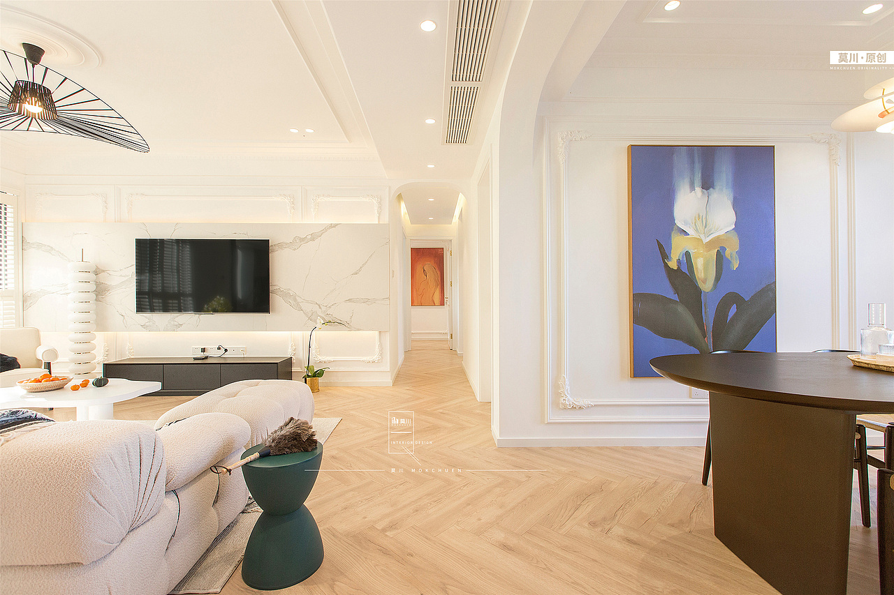 户型打通，与光影之下，静享143㎡的法式浪漫！（图ZMjQwNzcyODE2） - 家装设计 - 站酷设计师莫川建筑空间设计原创素材 - 站酷ZCOOL