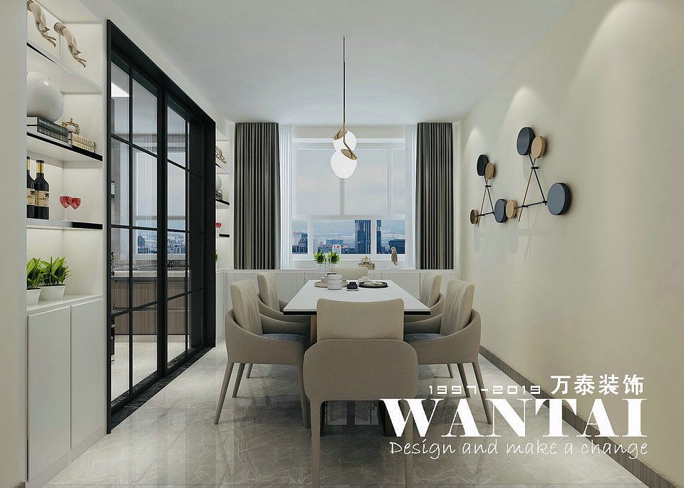 肥城装修公司|上城郦景134㎡现代风格装修效果图—吕震（图ZMTc4ODI1MTQ4） - 家装设计 - 站酷设计师泰安小胖装修原创素材 - 站酷ZCOOL