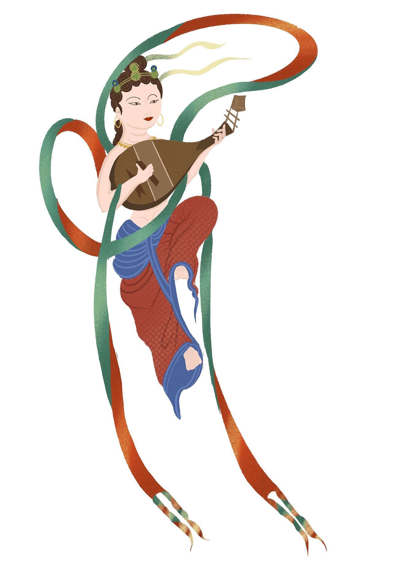 敦煌元素小插画