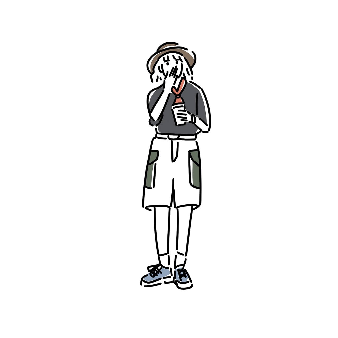 各种穿搭简笔画