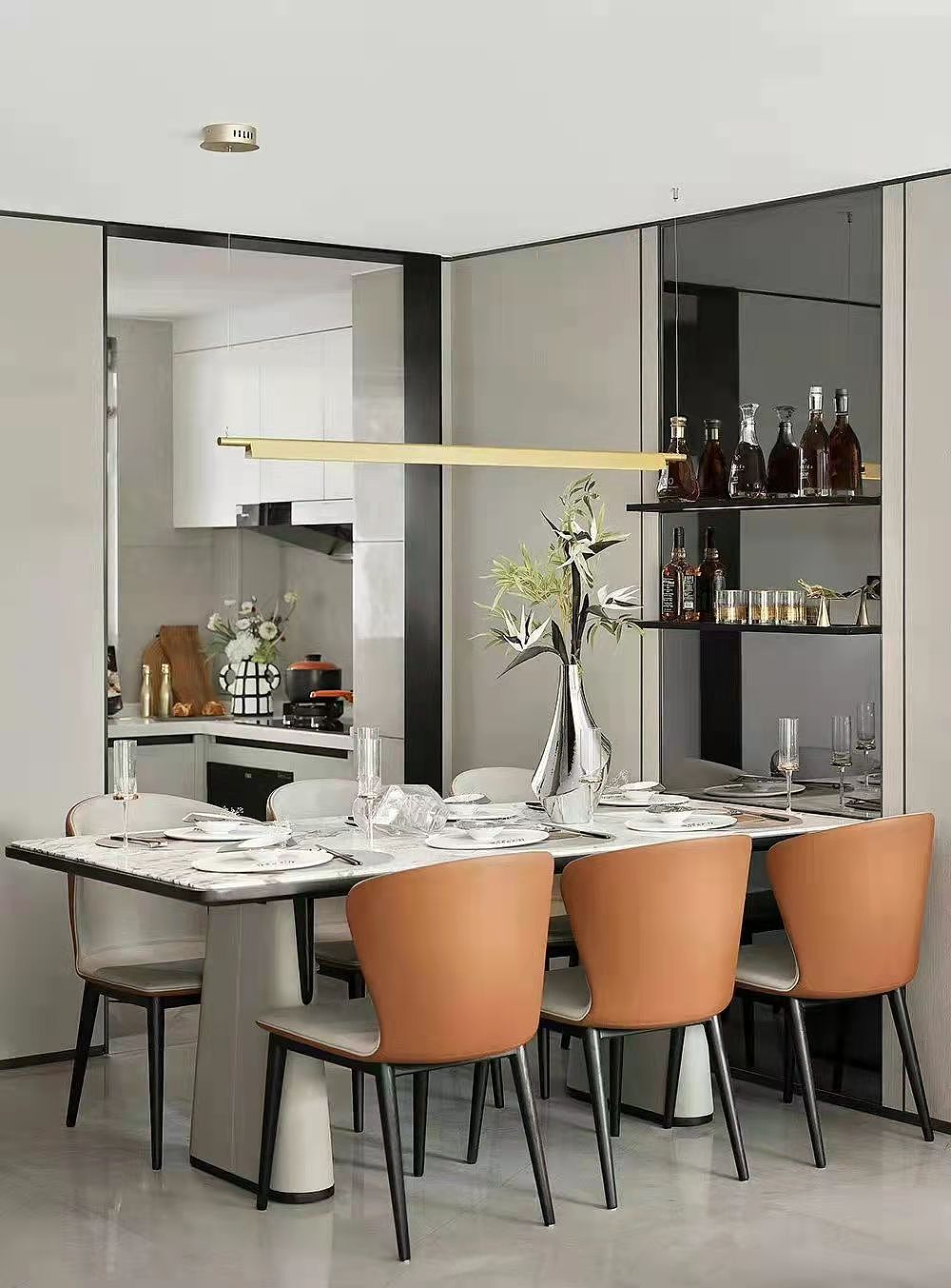 现代风别墅|高级黑白灰尽显时尚格调