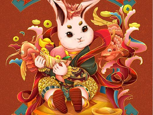 國潮兔IP（個人主頁-ZNjM4NjU3NjQ=） - 商業(yè)插畫 - 站酷設(shè)計師松脂鱖魚原創(chuàng)素材 - 站酷ZCOOL