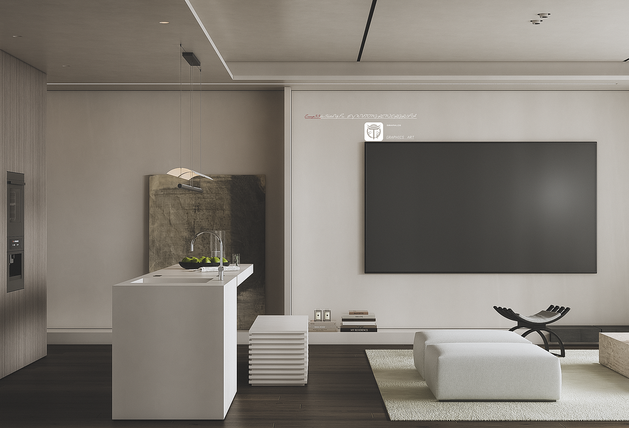 ENS渲染—现代客厅表现（图ZMzMyMDYwMTEy） - 家装设计 - 站酷设计师宇智波桐原创素材 - 站酷ZCOOL