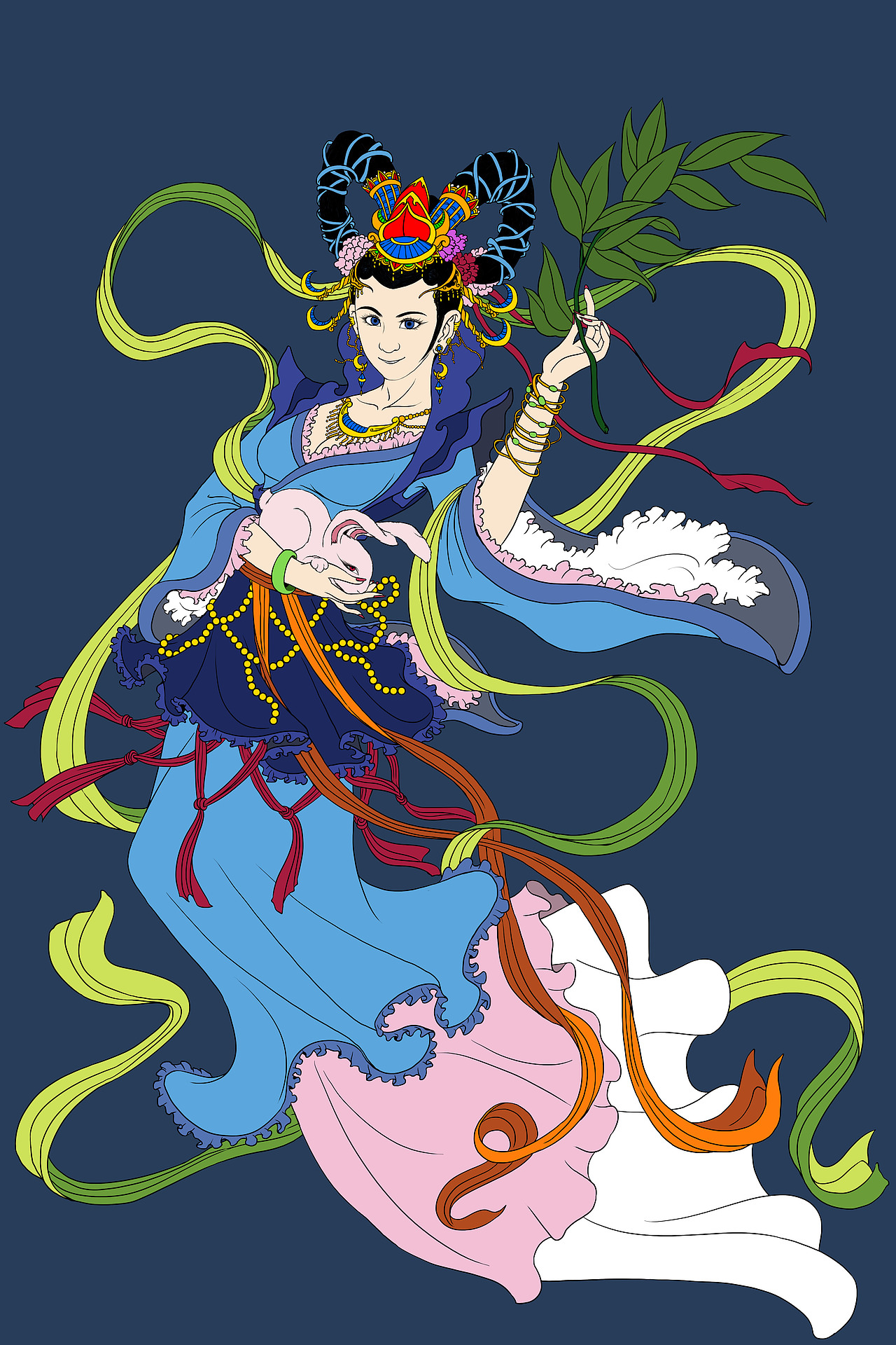 西游记人物谱--嫦娥仙子（图ZNjA0MDUwMDQ=） - 游戏原画 - 站酷设计师超级无敌红蛋蛋原创素材 - 站酷ZCOOL