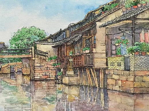 手绘乌镇 