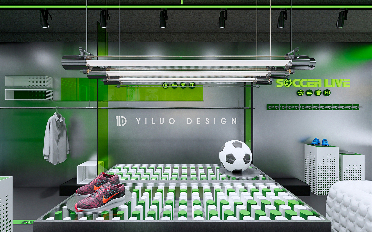 YLD STUDIO｜SOCCER LIVE足球体验馆潮牌运动空间设计
