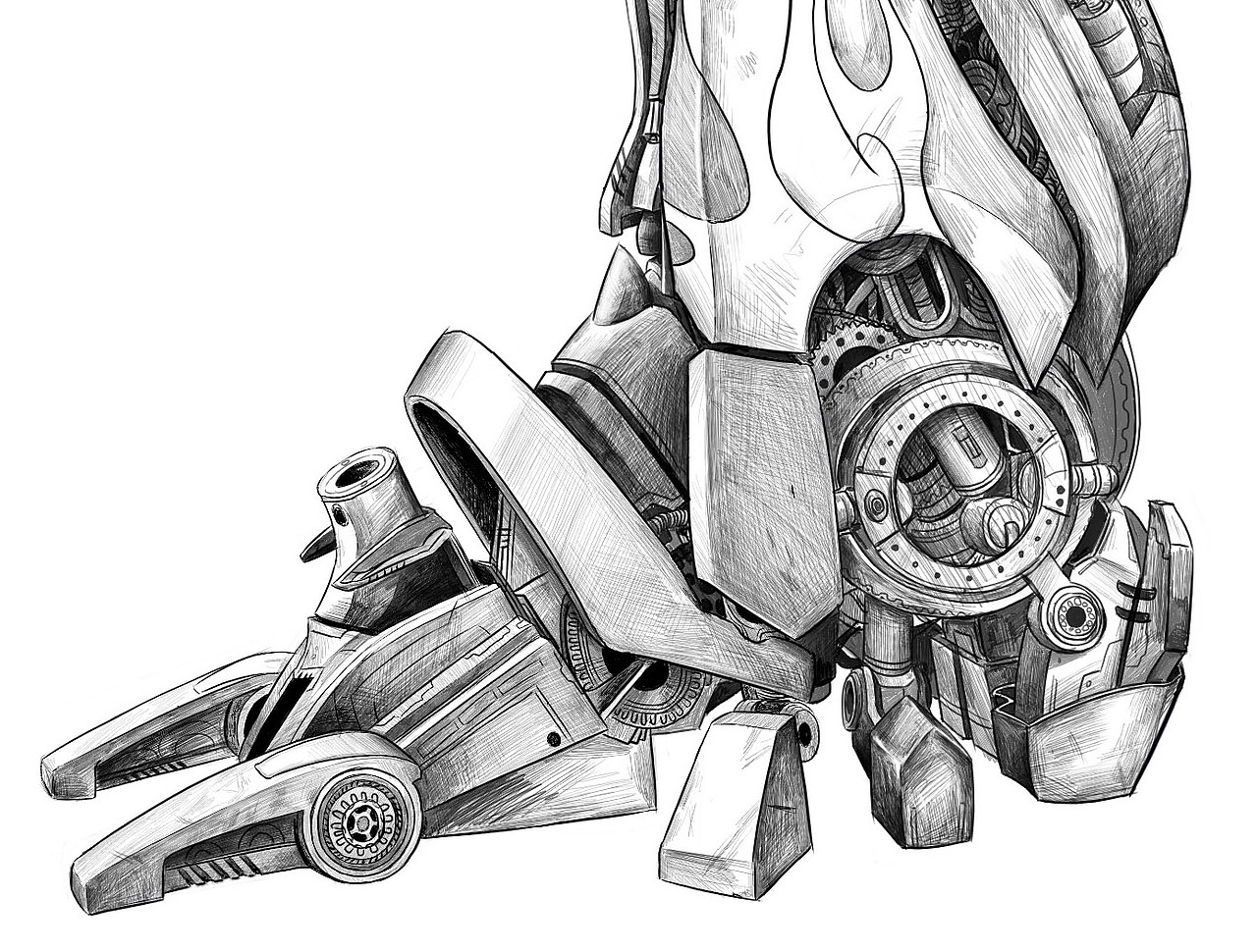 试画变形金刚2擎天柱