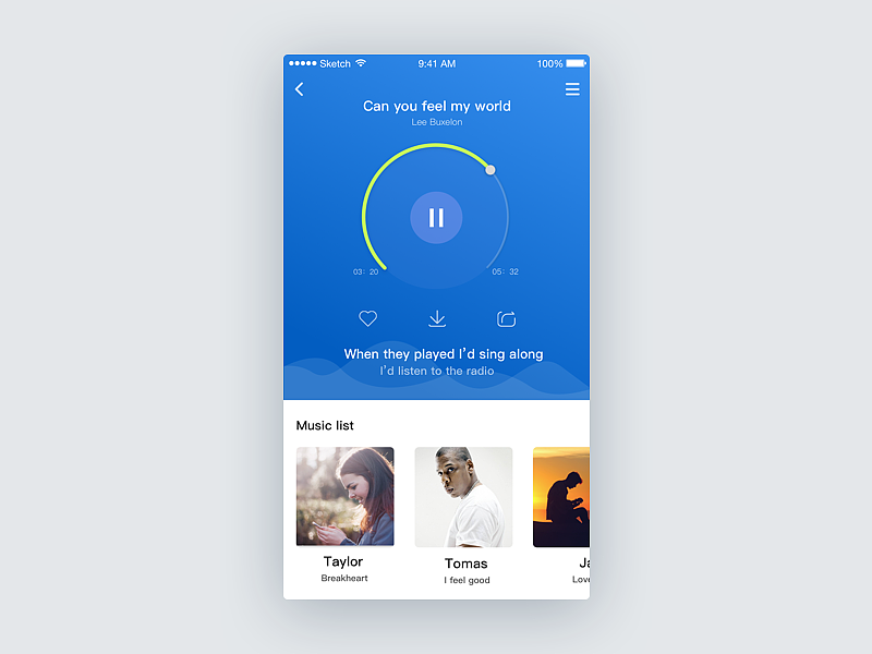 music app（图ZNzgxNDk5MTY=） - APP界面 - 站酷设计师卡多希原创素材 - 站酷ZCOOL