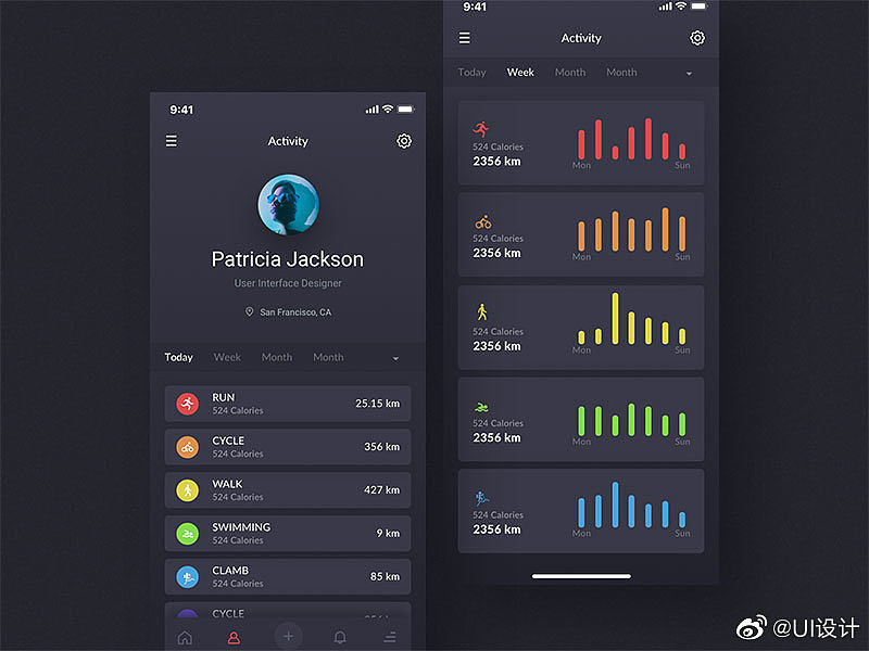 健身app（图ZMTkzMjkxNzIw） - APP界面 - 站酷设计师花生豆子原创素材 - 站酷ZCOOL