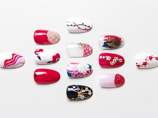 中國風新年美甲拍攝（個人主頁-ZNDM3ODEwOTY=） - 時尚/藝術攝影 - 站酷設計師bellawang12345原創(chuàng)素材 - 站酷ZCOOL